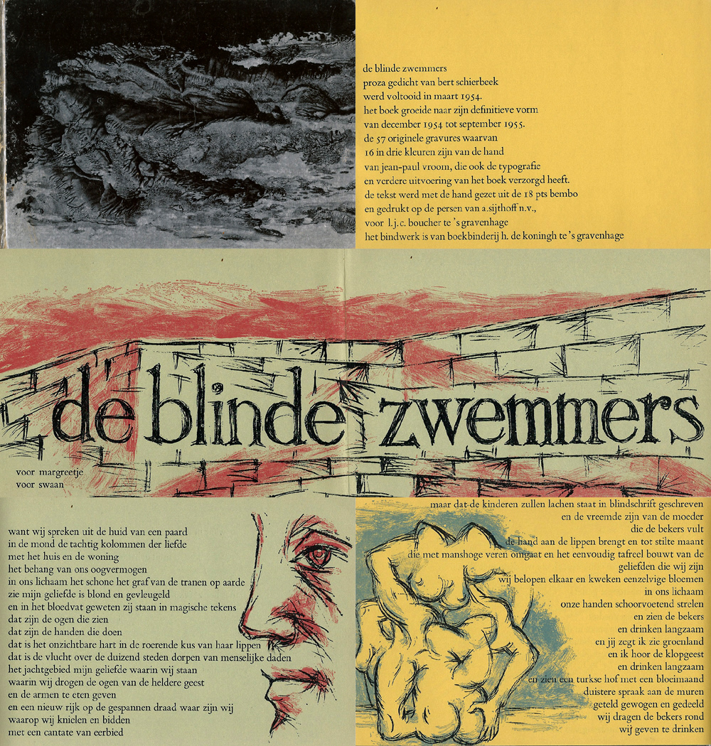 Jean Paul Vroom en Bert Schierbeek - boekje blinde zwemmers